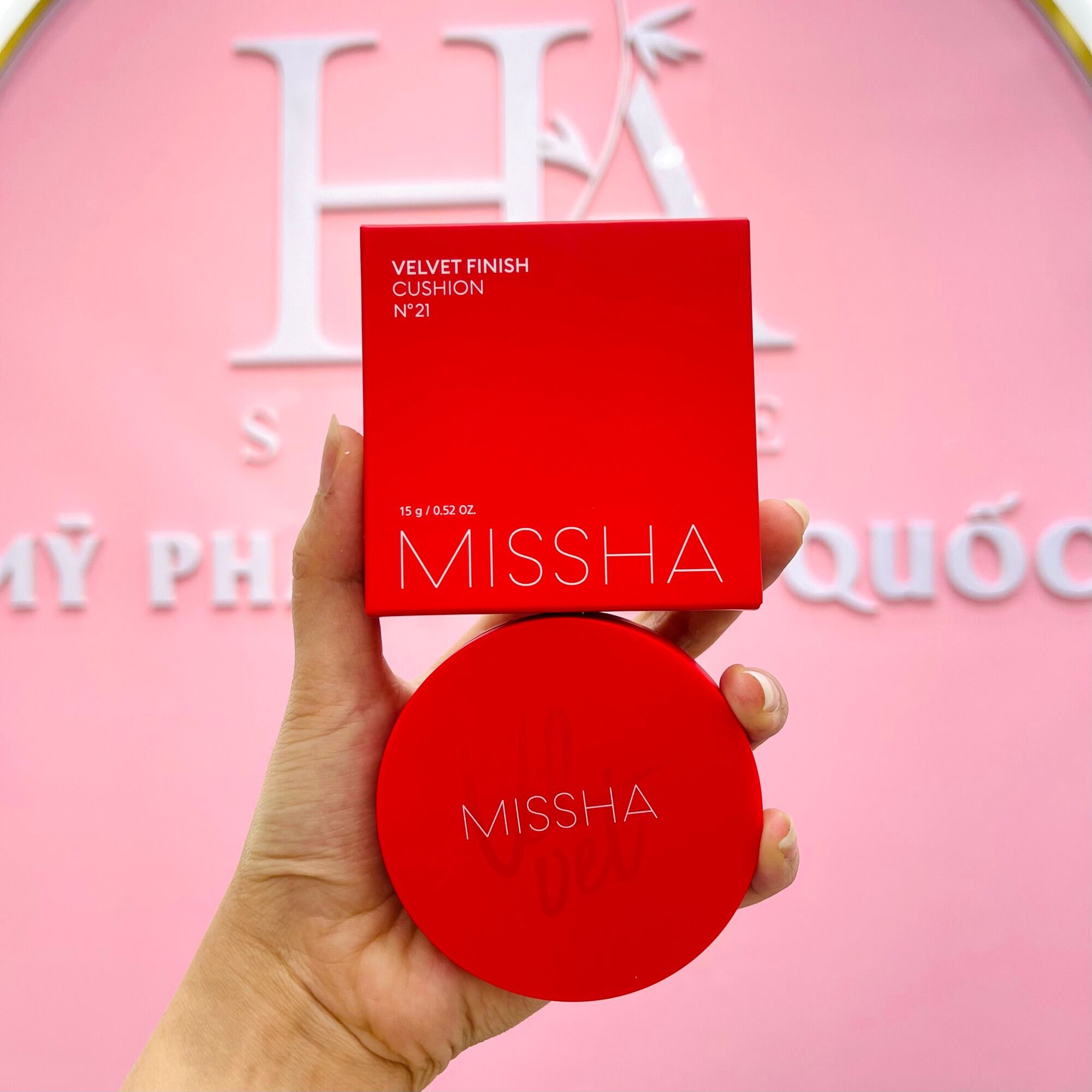 Phấn nước Missha Đỏ Che Khuyết Điểm Hoàn